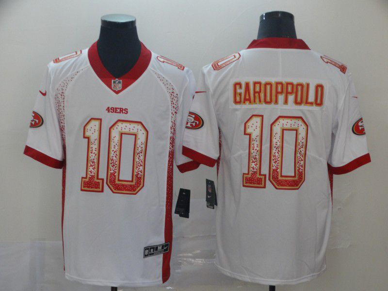 Men San Francisco 49ers #10 Garoppolo White Nike Drift Fashion Limited NFL Jersey